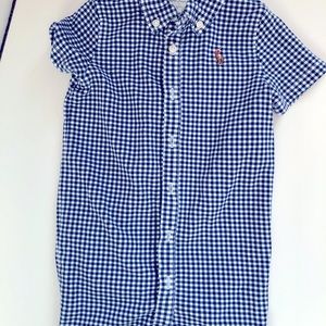 Navy blue 18 mo Ralph Lauren cotton shortall
